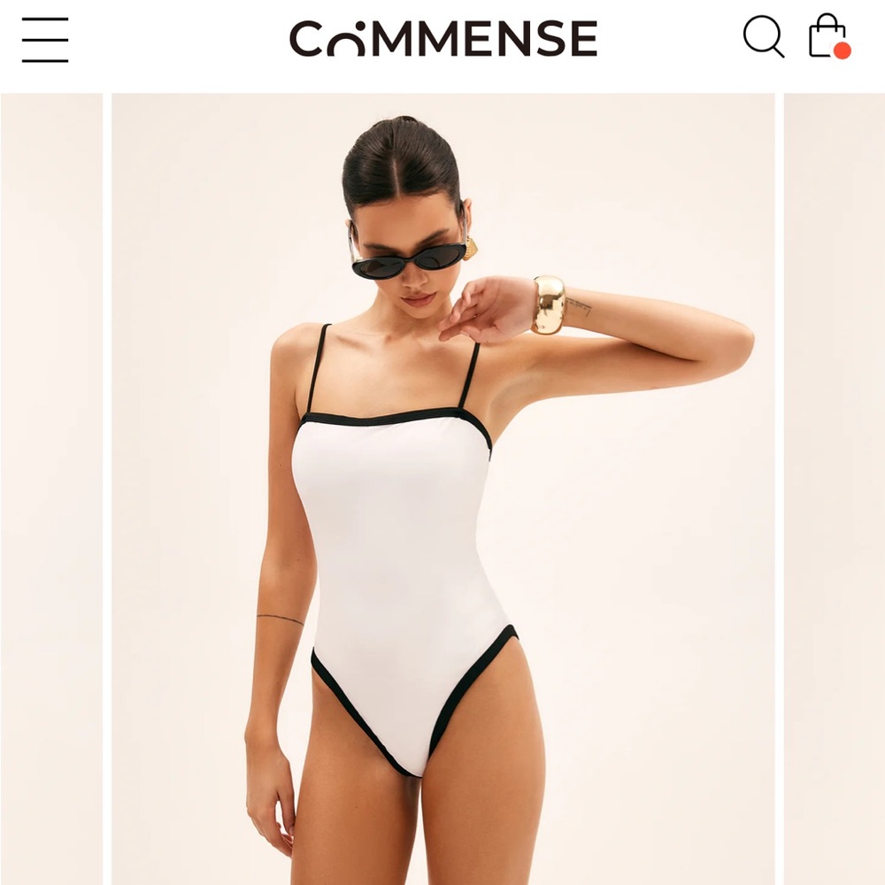 Commense Monochrome Women's One-Piece Swimsuit